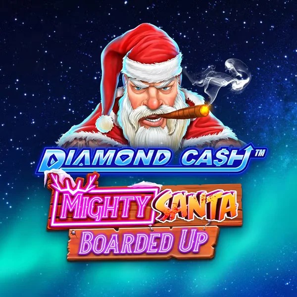 Diamond Cash Mighty Santa Boarded Up game by Greentube – logo hosted on Winomania Casino