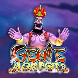 Official Jackpots logo: Genie Jackpots by Blueprint Gaming at Winomania Casino