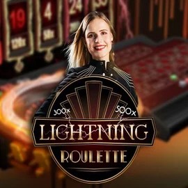 Lightning Roulette logo by Evolution at Winomania Casino