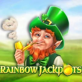Rainbow Jackpots logo by Red Tiger Gaming at Winomania Casino