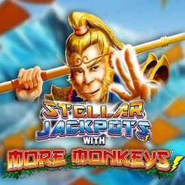 Official Jackpots logo: Stellar Jackpots with More Monkeys by Lightning Box Game at Winomania Casino