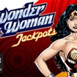 Wonder Woman Jackpots online game logo by Amaya on wino-mania.com